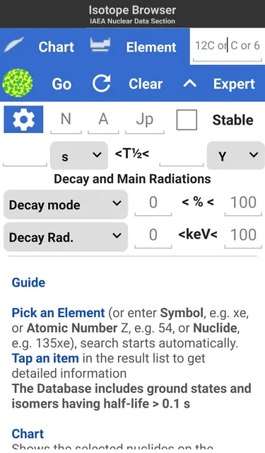 Screenshot 1 of Isotope Browser