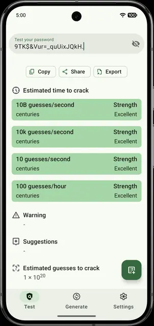 Screenshot 1 of IYPS - Is Your Password Secure?