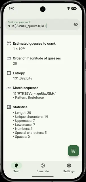Screenshot 2 of IYPS - Is Your Password Secure?