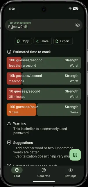 Screenshot 3 of IYPS - Is Your Password Secure?