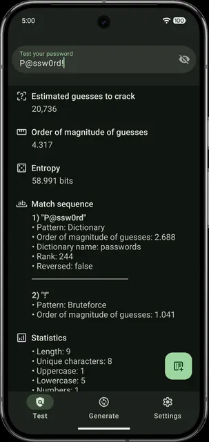 Screenshot 4 of IYPS - Is Your Password Secure?