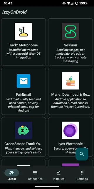 Screenshot 4 of IzzyOnDroid (unofficial)
