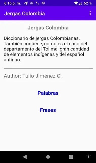 Screenshot 1 von Jargons Colombia