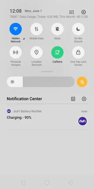 Screenshot 3 von JioFi Battery Notifier