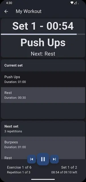 Screenshot 1 von Just Another Workout Timer