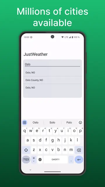Screenshot 2 of JustWeather