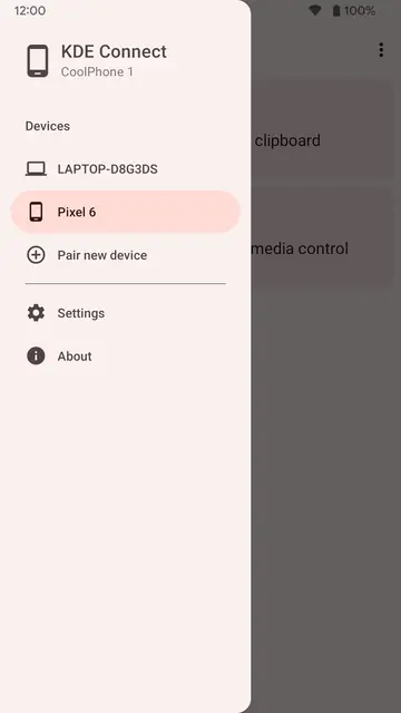 Screenshot 2 von KDE Connect