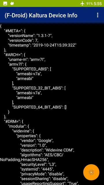 Screenshot 1 von kDI Device Info system permission