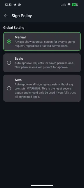 Screenshot 4 von Keep: FROST Nostr Signer