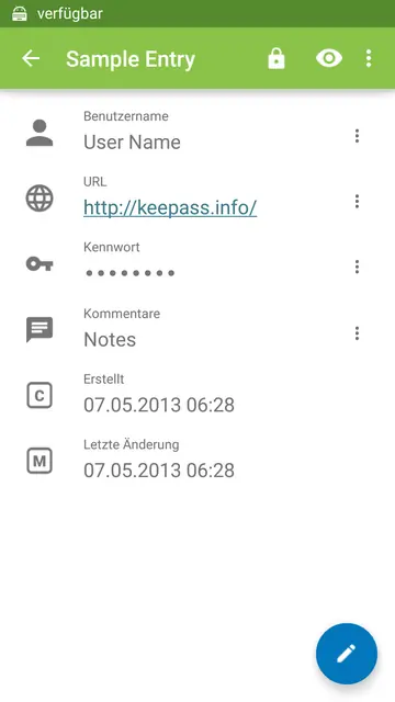 Screenshot 2 von Keepass2Android