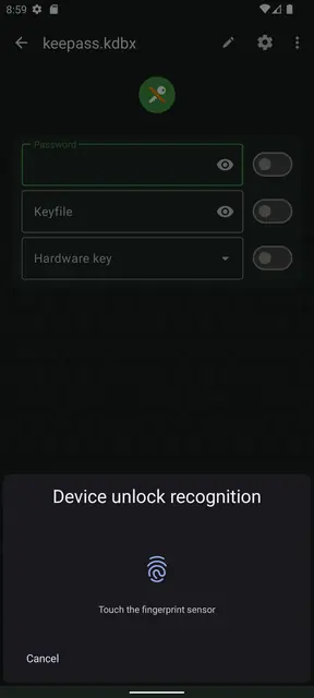 Screenshot 3 of KeePassDX Passkey Vault