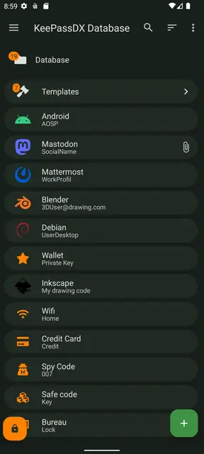 Screenshot 4 of KeePassDX Passkey Vault