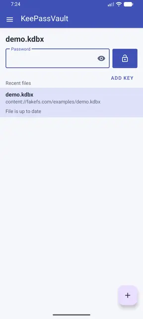 Screenshot 1 von KeePassVault