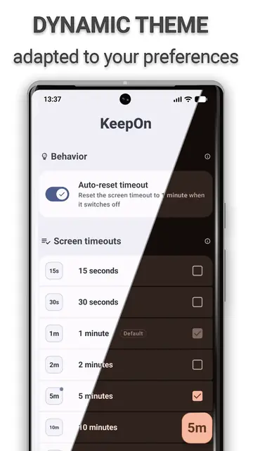 Screenshot 2 of KeepOn - Keep your screen on smartly!