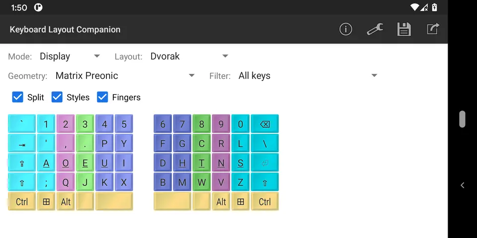 Screenshot 4 von Keyboard Layout Companion