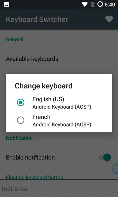 Screenshot 1 of Keyboard Switcher