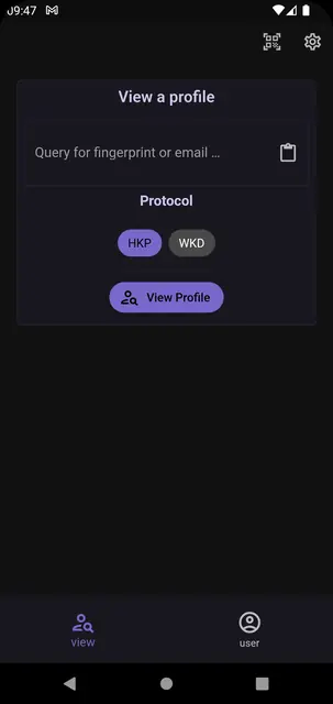 Screenshot 1 of Keyoxide