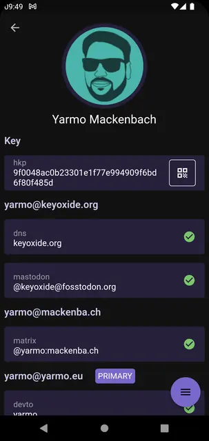 Screenshot 2 of Keyoxide