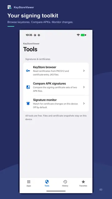 Screenshot 3 of KeyStoreViewer: App Signatures
