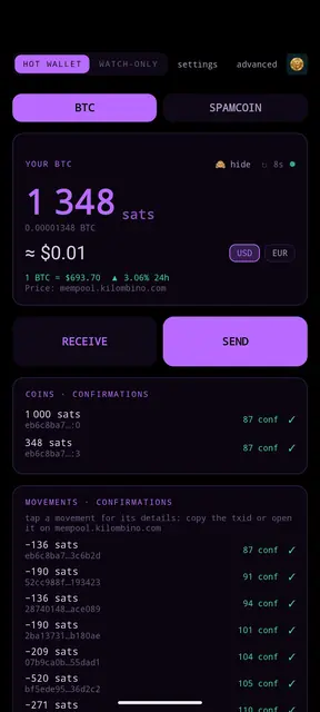 Screenshot 2 von Kilowallet