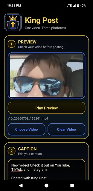 Screenshot 1 von King Post