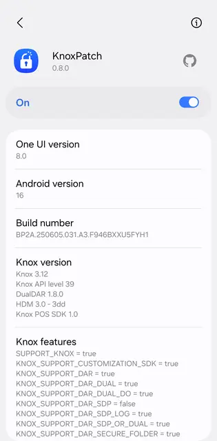 Screenshot 1 of KnoxPatch