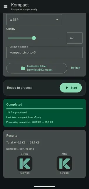 Screenshot 4 von Kompact Image Compressor