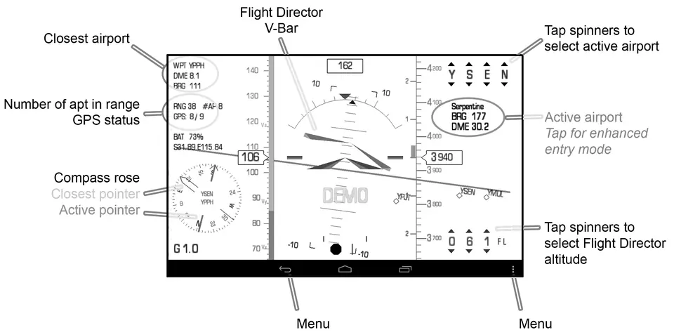 Screenshot 2 von Kwik EFIS (E-Ink)