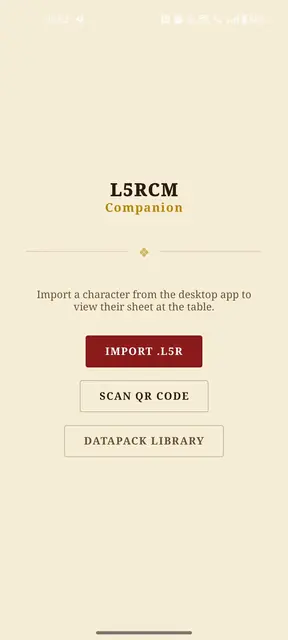 Screenshot 1 of L5RCM Companion