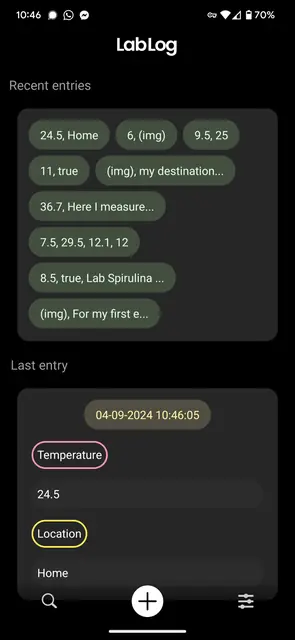 Screenshot 1 von LabLog