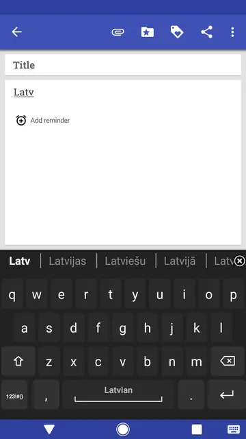 Screenshot 2 von Latvian for AnySoftKeyboard