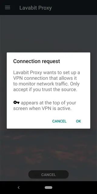 Screenshot 1 von Lavabit Encrypted Proxy
