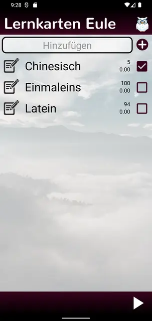 Screenshot 1 of Lernkarten Eule