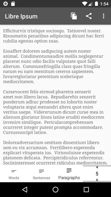 Screenshot 1 of Libre Ipsum