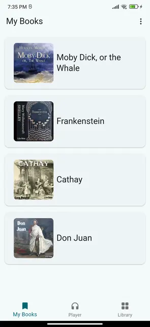 Screenshot 1 of Libre Librivox listener