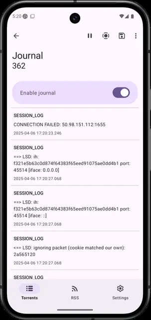 Screenshot 3 of LibreTorrent