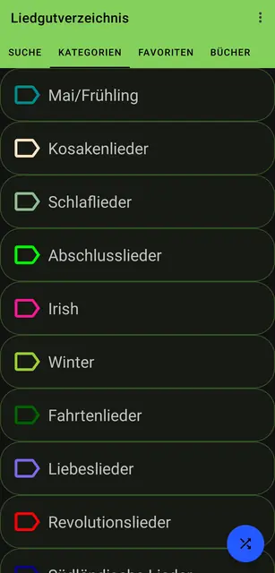 Screenshot 2 of Liedgutverzeichnis