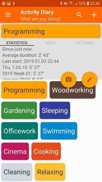 Screenshot 1 von LifeDots - Diary in 8 dimensions
