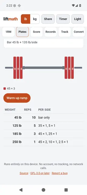 Screenshot 3 of liftmath