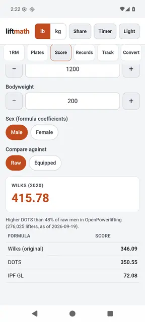 Screenshot 4 of liftmath