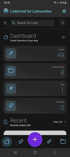 Screenshot 1 von LinkDroid for Linkwarden