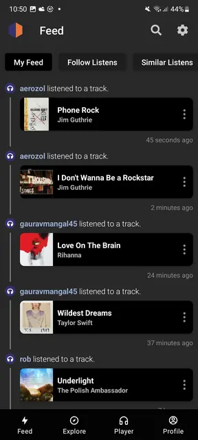 Screenshot 1 von ListenBrainz