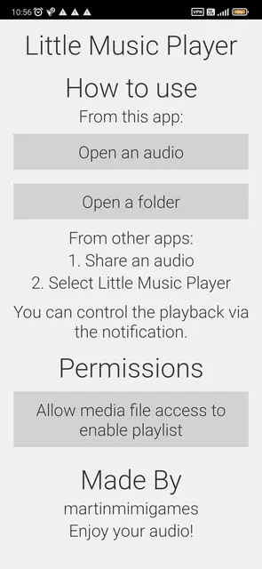 Screenshot 1 of Little Music Player