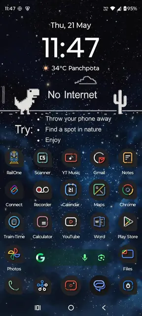 Screenshot 3 von Live Wallpaper Dino Game