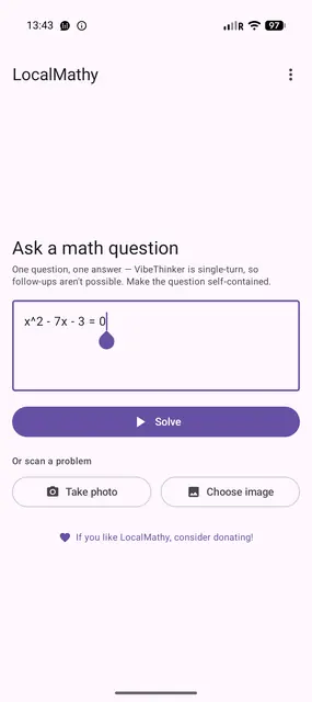 Screenshot 1 von LocalMathy