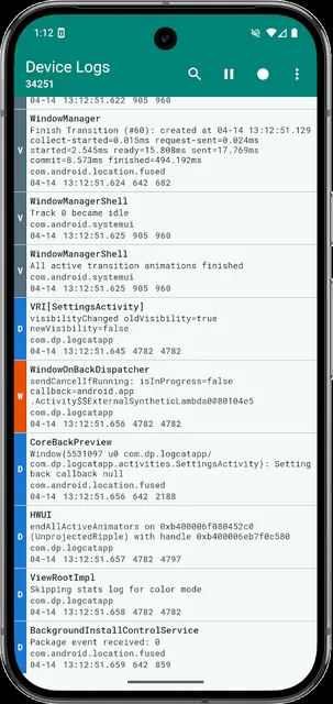 Screenshot 2 of Logcat Reader