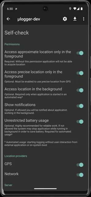 Screenshot 4 of μlogger