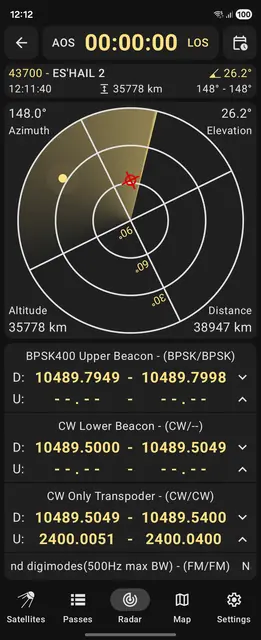 Screenshot 3 of Look4Sat: Satellite tracker