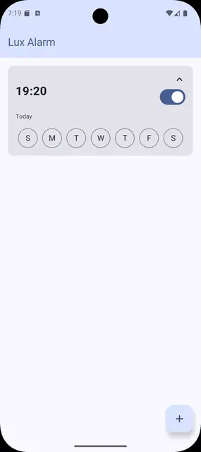 Screenshot 1 of Lux Alarm