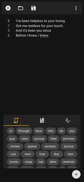 Screenshot 1 von Lyricistant